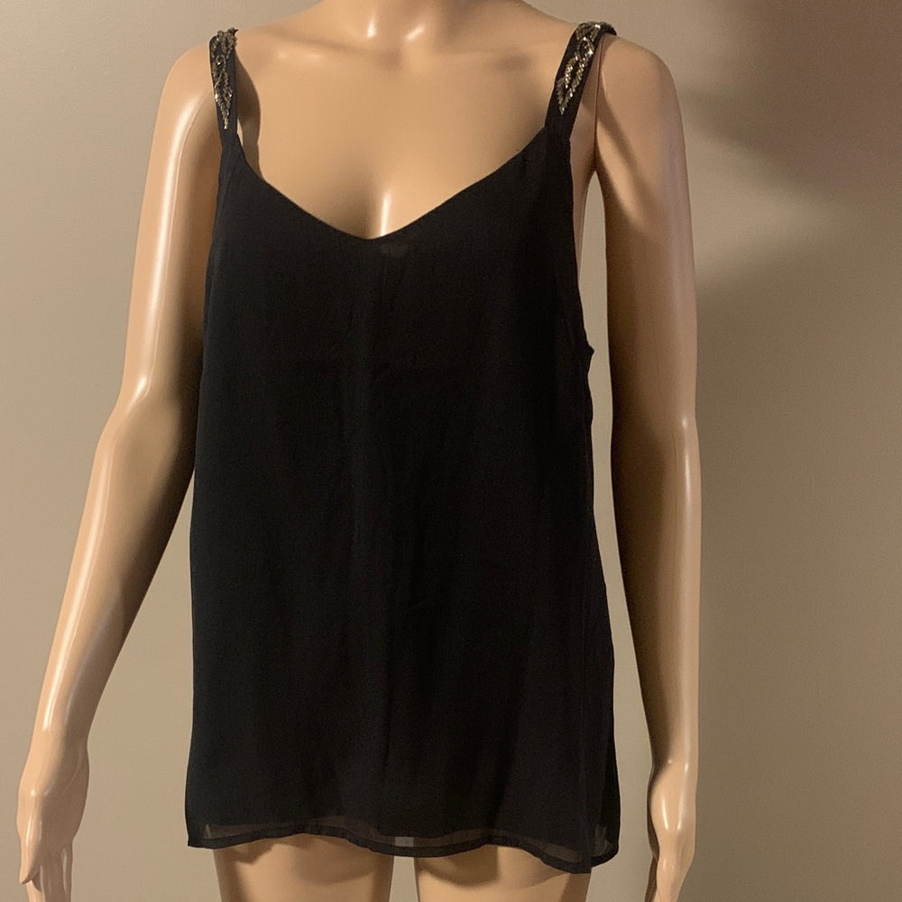 NWT Vero Moda Black Camisole with Embellished Straps